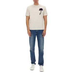 PS PAUL SMITH Men's Signature Logo Crew Neck T-Shirt Men WHITE T-Shirts